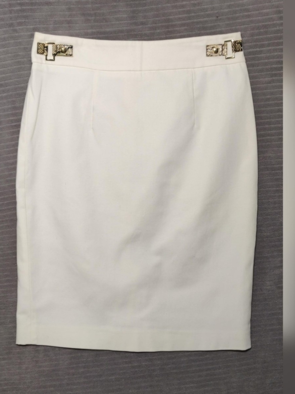 Calvin Klein Cream Pencil Skirt